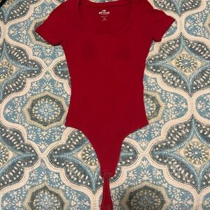 Hollister XS Red bodysuit